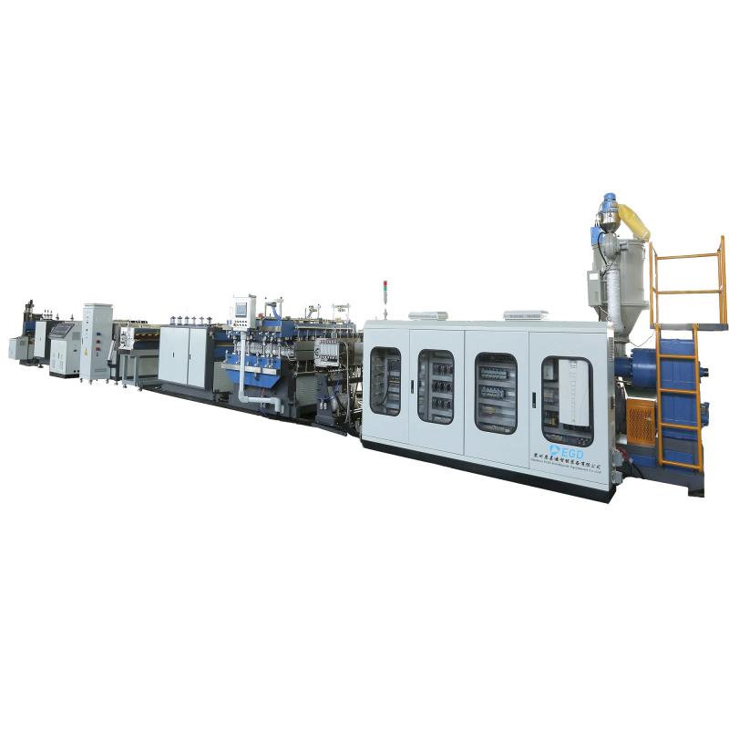 PP hollow grid plate production line